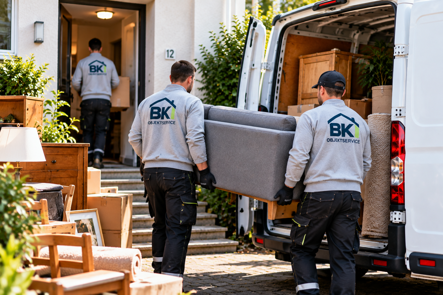 BK Objektservice bei einer Entrümpelung in Hamburg